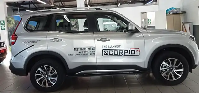 Test drive Mahindra Scorpio N brown from CMH mahindra Pinetown